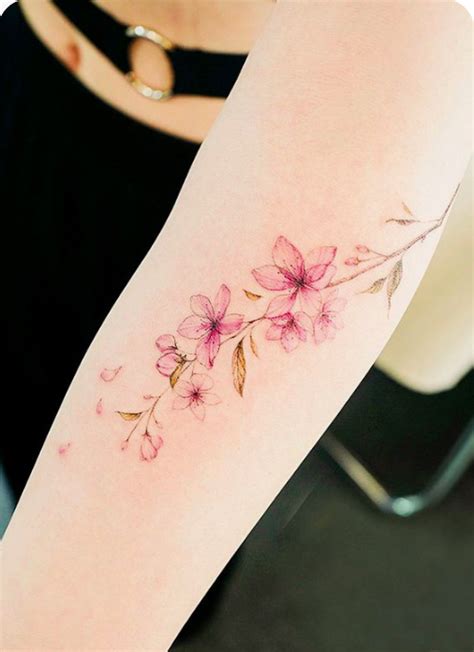 elegant flower tattoo